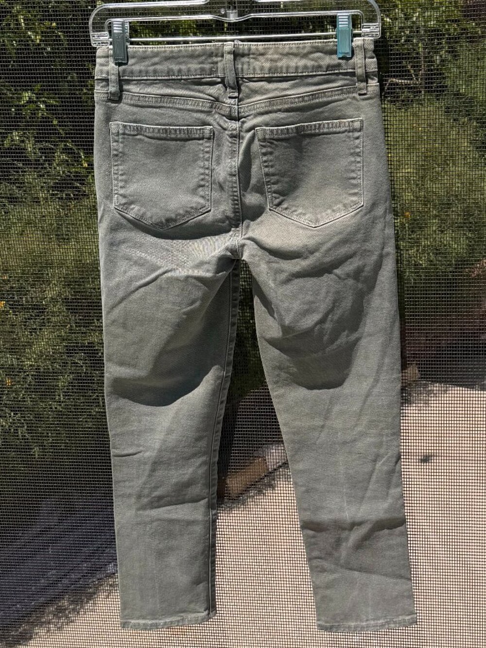 Paige Olive Grey Ankle Skinny Jeans Size 27 - Picture 2 of 9